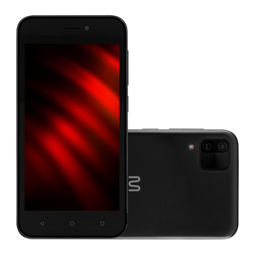 Smartphone Multilaser E 2 3G 32GB Wi-Fi Tela 5 pol. Dual Chip 1GB RAM Android 11 (Go edition) Processador Quad Core - Preto - P9148OUT [Reembalado]