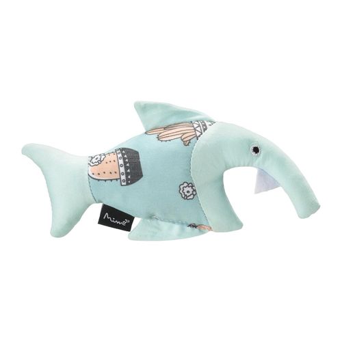 Brinquedo De Pelúcia Para Gatos Buddy Shark Azul Mimo - PP245OUT [Reembalado]