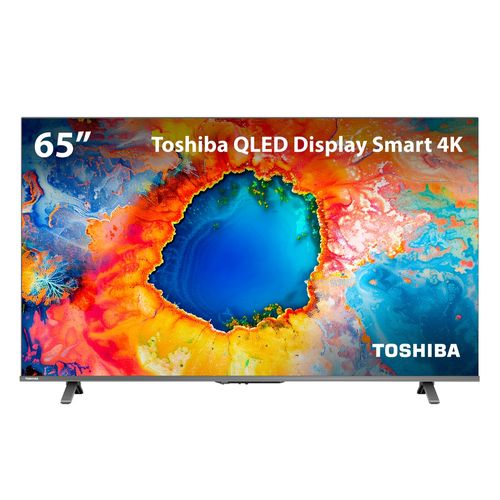 Smart TV QLED 65" 4K Toshiba 65C450NS Google TV - TB036M